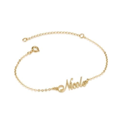 Personalized Ankle Name Bracelet - Beleco Jewelry